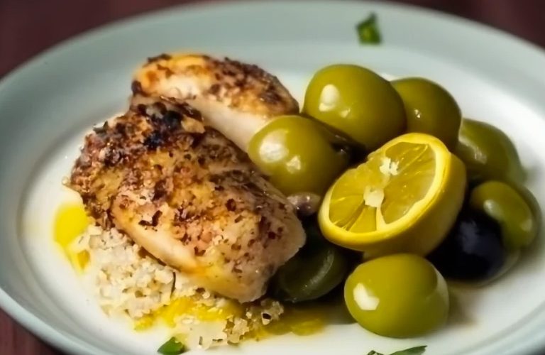 Recette de Poulet Citron Olives au Quinoa à IG bas