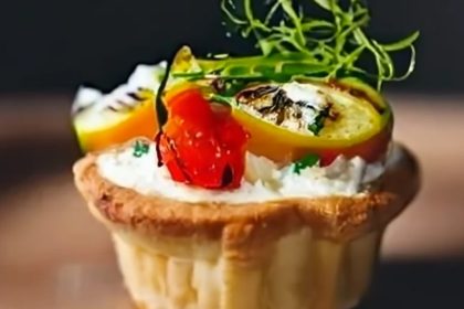 Essayez ces délicieuses tartelettes IG bas aux légumes grillés et chèvre