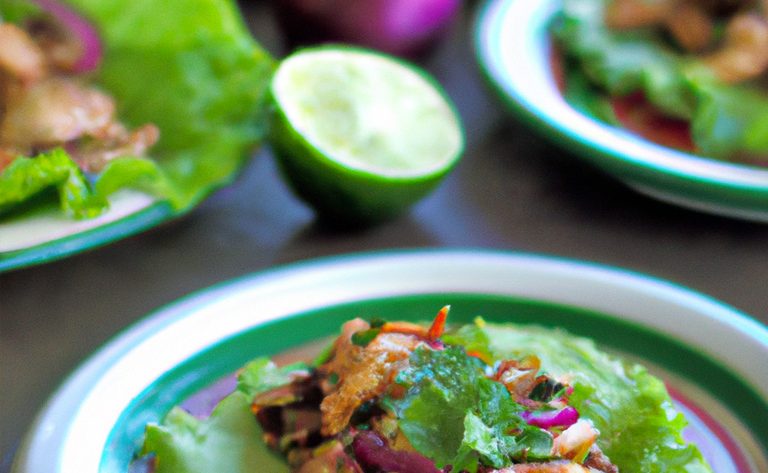 Tacos de laitue au poulet grillé et salsa à l'avocat, une recette saine et gourmande à IG bas