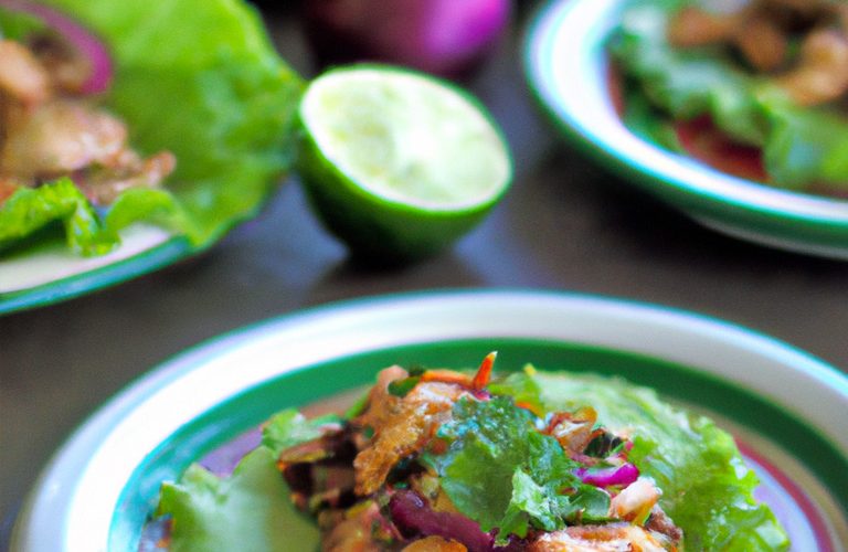 Tacos de laitue au poulet grillé et salsa à l'avocat, une recette saine et gourmande à IG bas